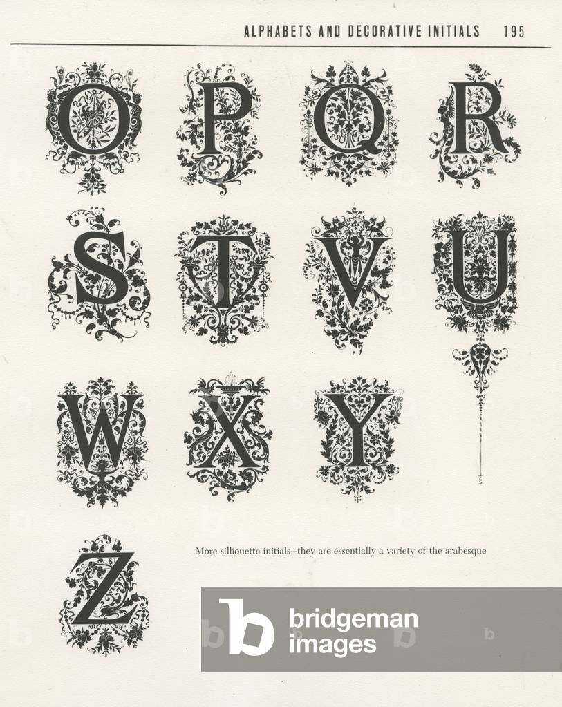 "Iniziali decorative" 1889