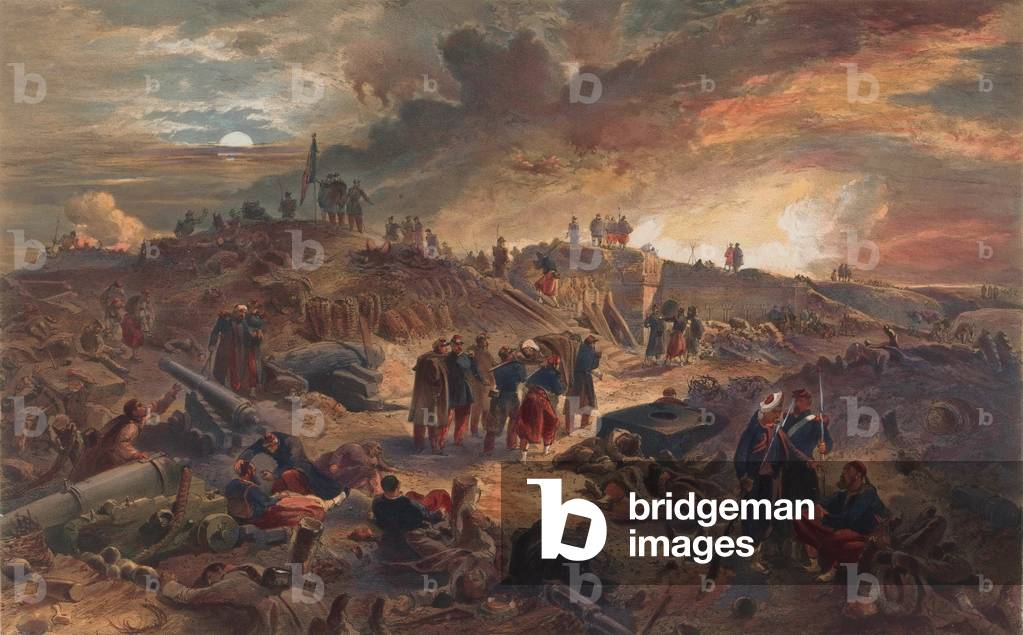 Interno del Malakoff con i resti della Torre Rotonda (colore lito)