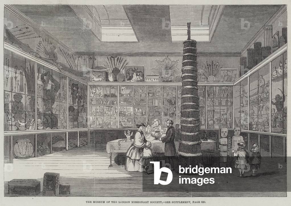 "Museum of the London Missionary Society (Gravur)" 1859 von English School