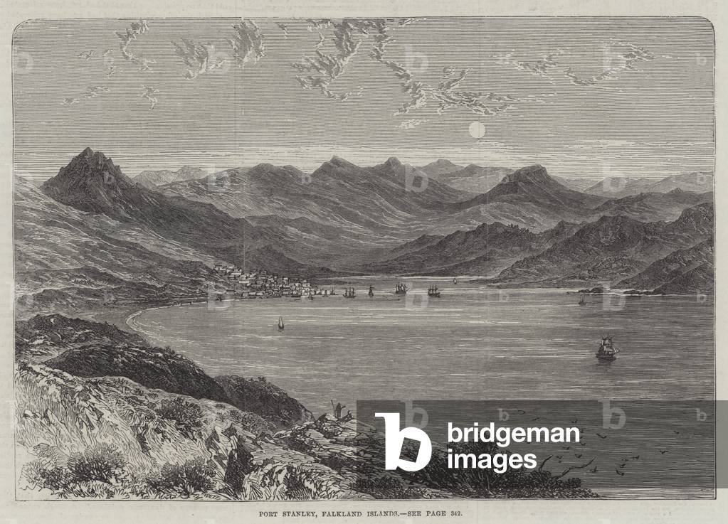 Port Stanley 1867 par English School