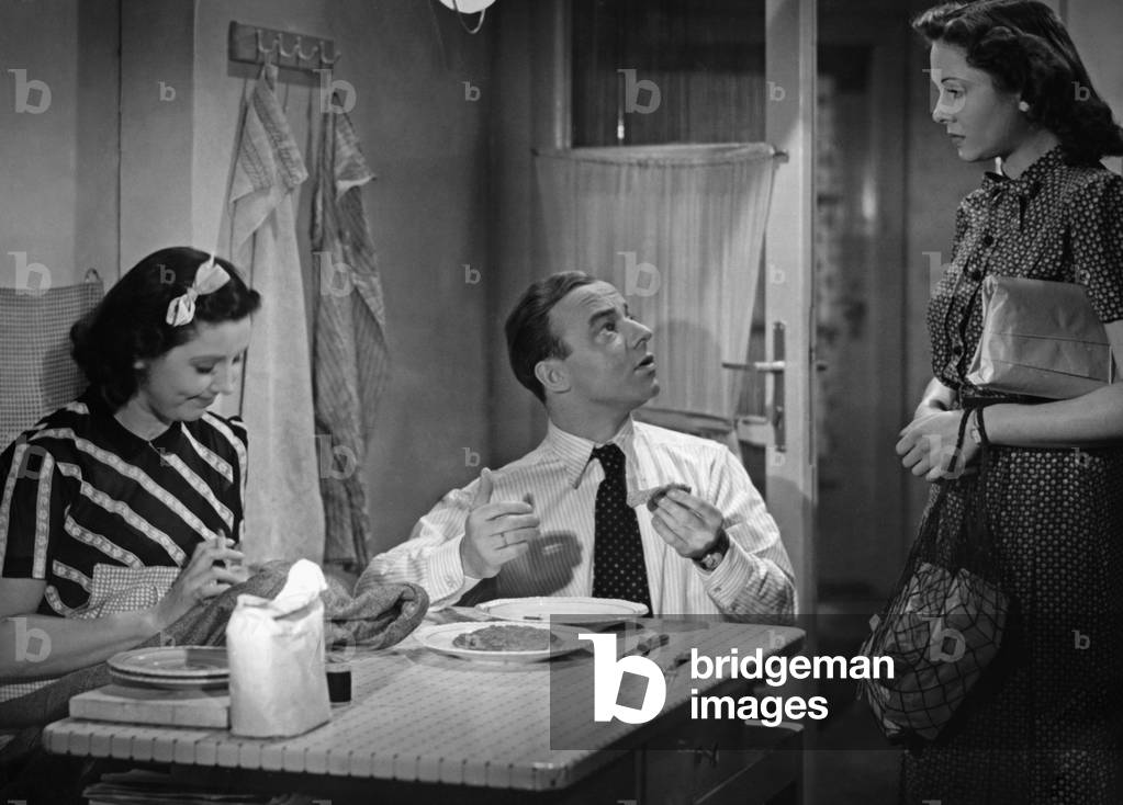 Heinz Ruehmann, Jana Tilden e Hertha Feiler in "La felicità è la cosa principale", 1941