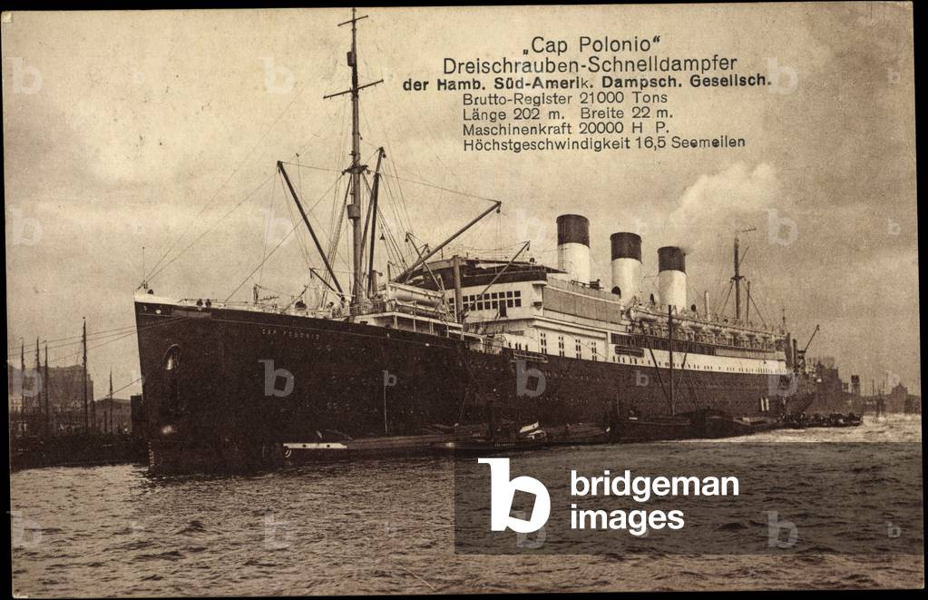 HSDG, Hamburg Süd, Dampfschiff Cap Polonio