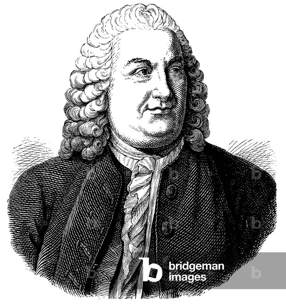Bild von Gravur "Albrecht von Haller", b/w