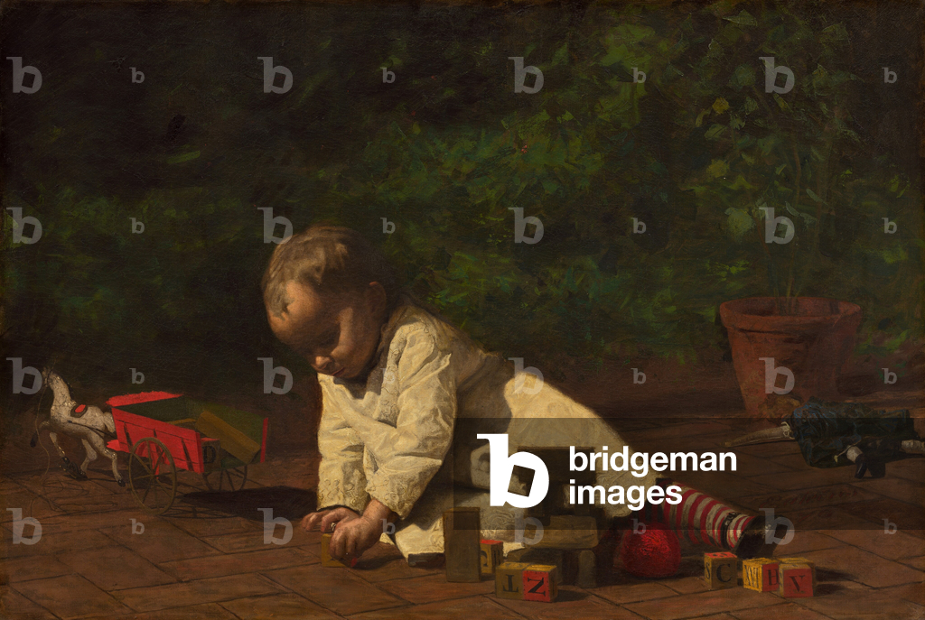 Bambino che gioca, 1876 (olio su tela)