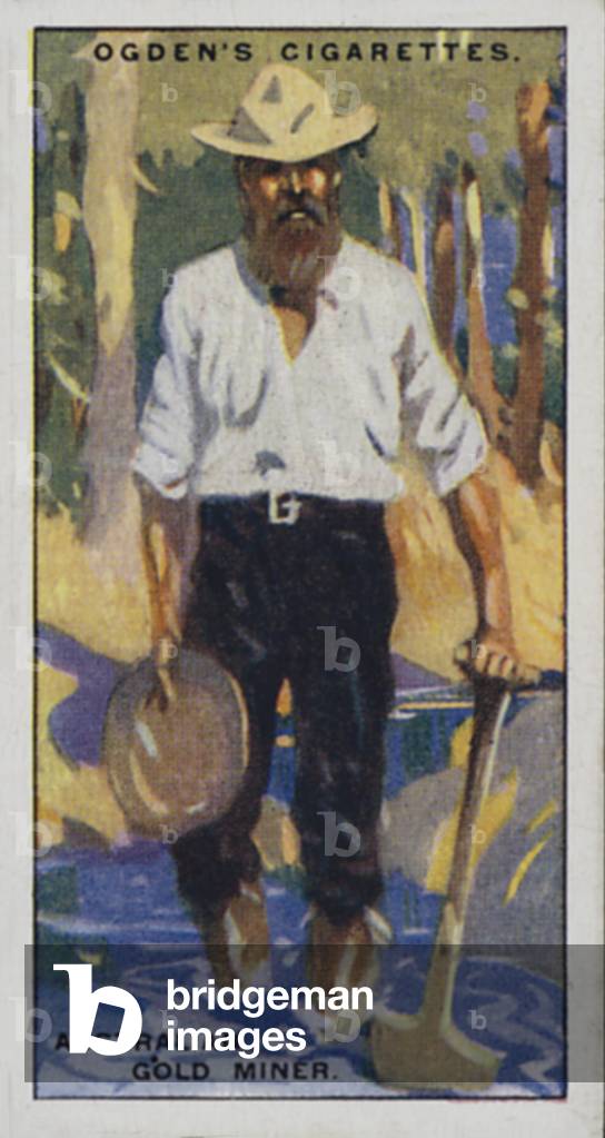 "Australian Gold Miner (Farbe litho)" 1901 von English School