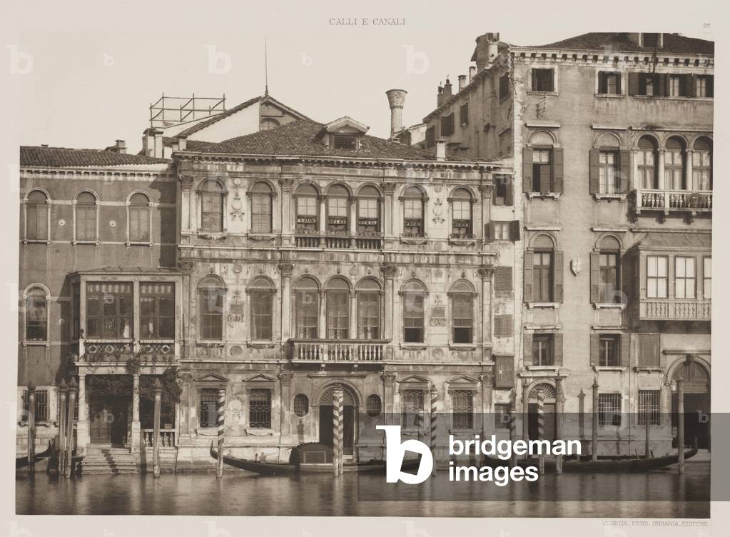 Grimani-Palast, Canal Grande, 1891 (Photogravüre)