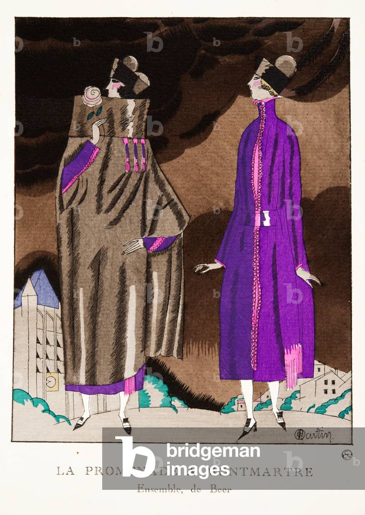 La Promenade a Montmartre by Charles Martin