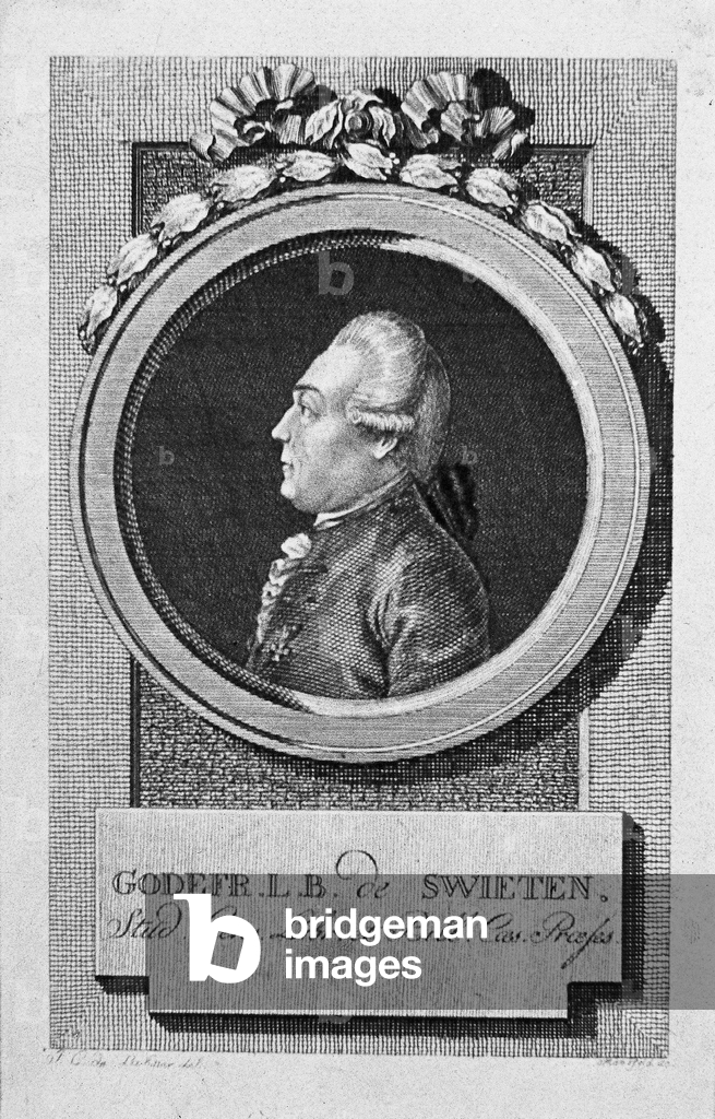 Immagine di Stampa "Gottfried van Swieten" 1790 di Johann Ernst Mansfeld