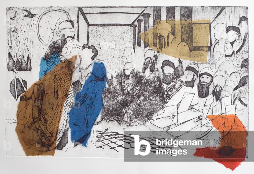 The Finding, 2014 (Collagraph Plate Monodrucke auf Chine Colle-Papier)