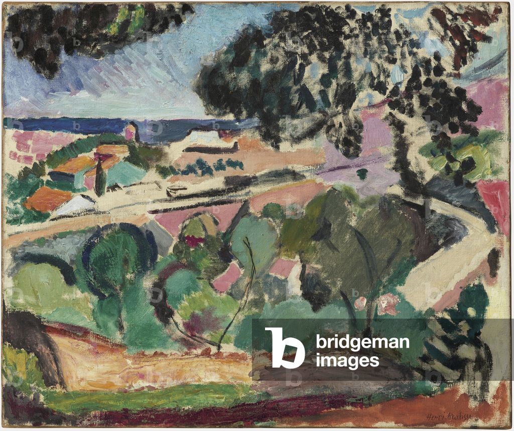 Immagine di Dipinto "Paysage de Collioure" 1906 di Henri Matisse