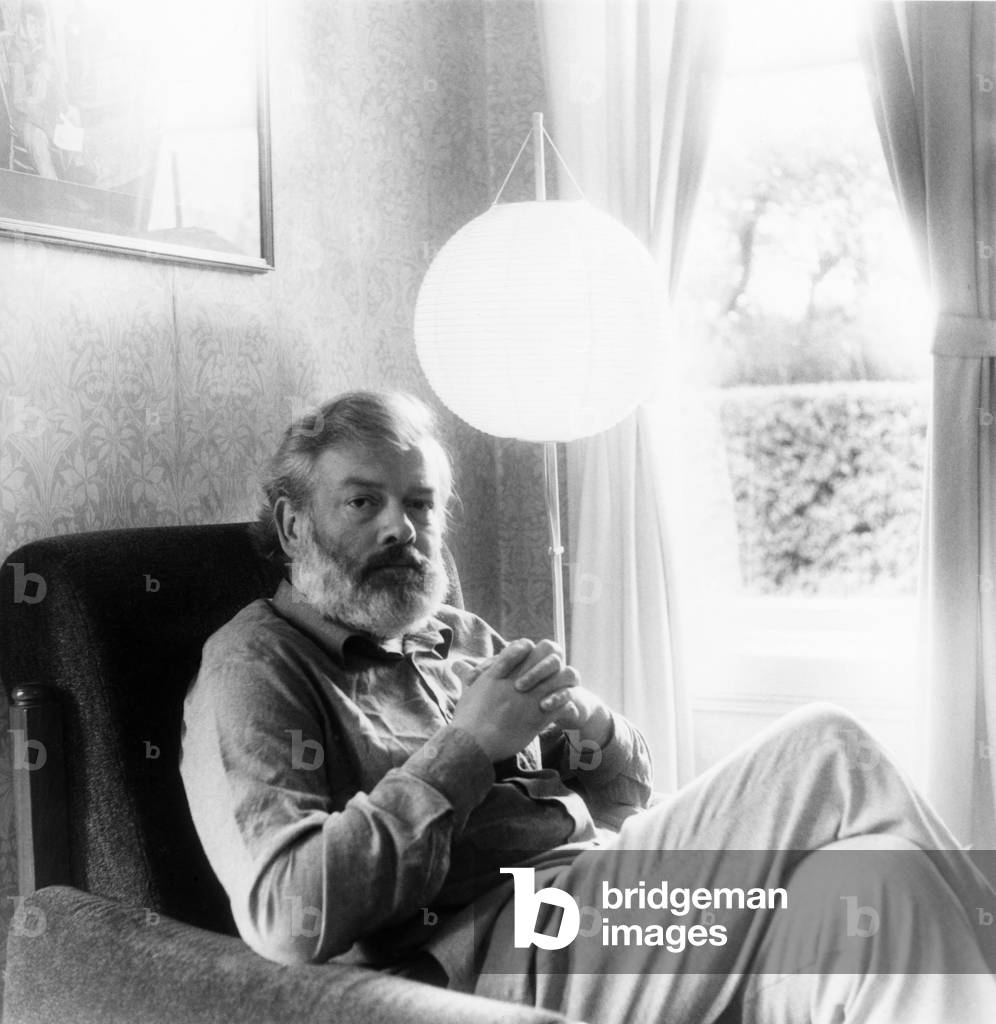 Bild von Fotografie "Michael Longley - Porträt" von George Newson, b/w