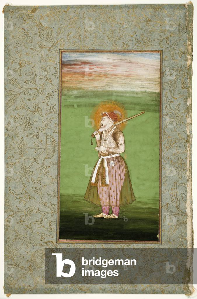 "Reale Ritratto di Mughal Imperatore", c.1540 di Indian School