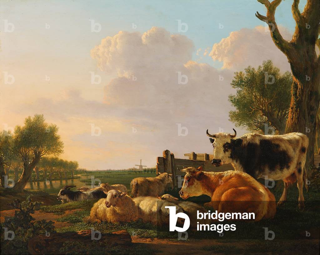Bild von Gemälde "vieh an Ein Landschaft ein" von Jacob van Strij