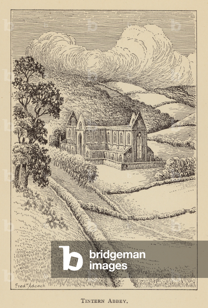Tintern Abbey (litho)
