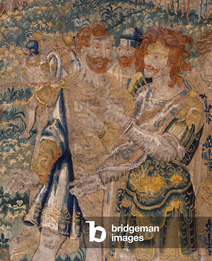 Immagine di Arazzo "arazzo fiammingo. Annibale fratello Asdrubale fatto prigioniero dal romano (Hannibals broe