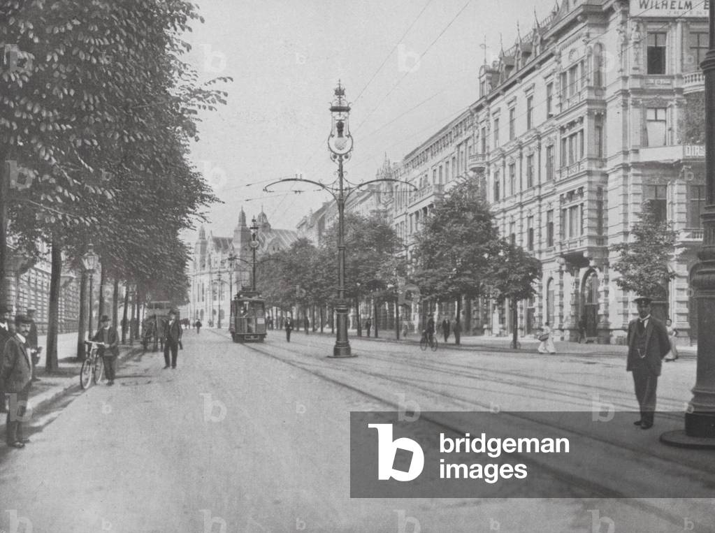 Immagine di Fotografia "Koln Am Rhein/Colonia: Der Hohenzollernring (foto b/n)" 1901 di German Photographer