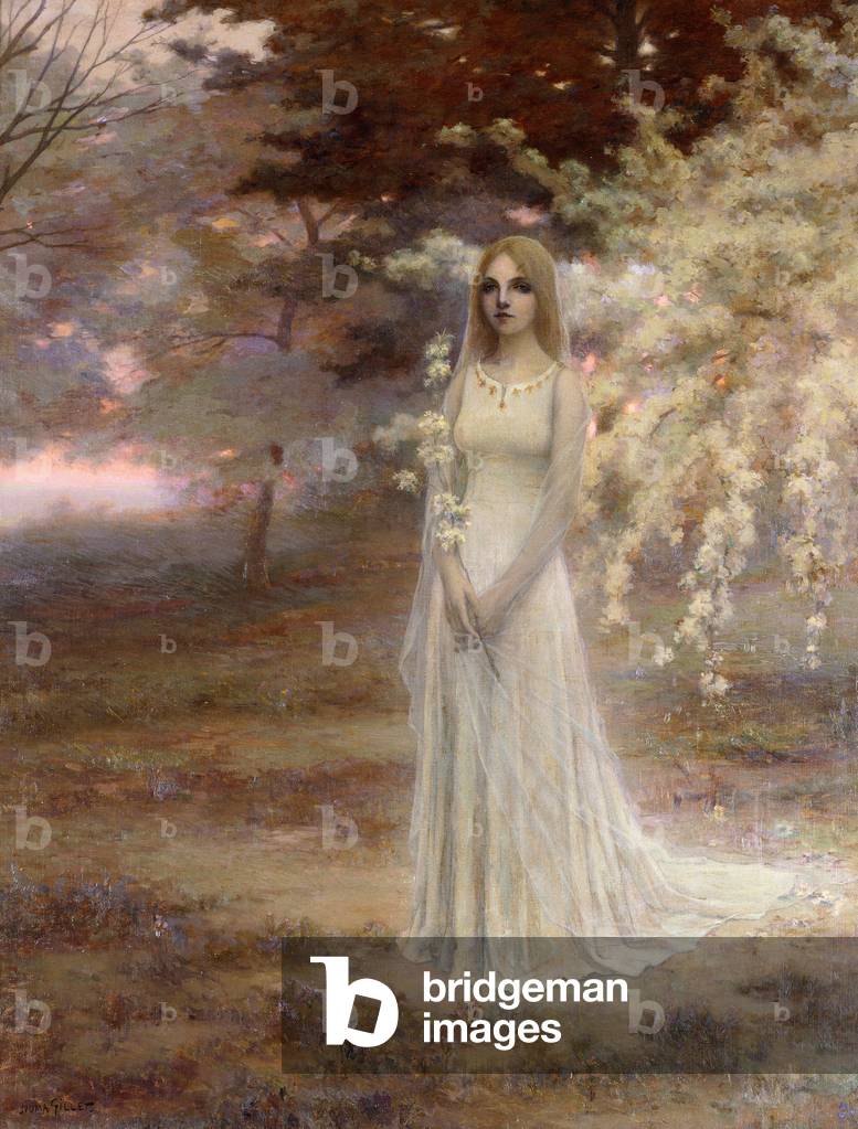 Misty Mattina (olio su tela, incorniciato)