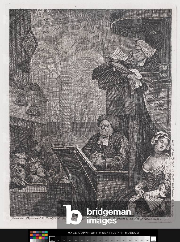 La Congregazione Dormiente, 1736 (Incisione)