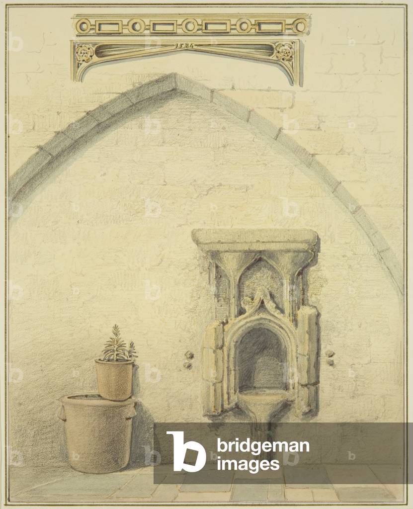 Immagine di Disegno "Piscina" di Thomas Leeson the Elder Rowbotham, b/w