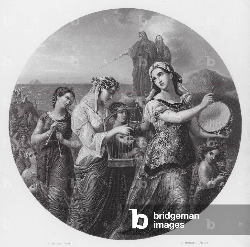 Image of Engraving depicting Miriam (engraving) 1801 by Wilhelm Hensel