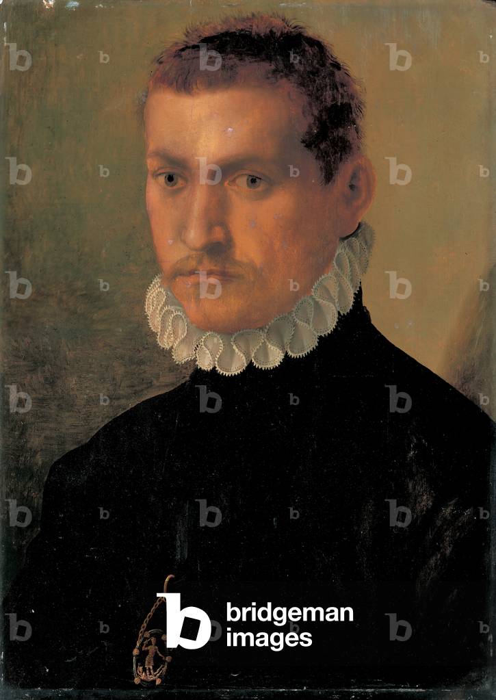 Ritratto di un cavaliere (olio su pannello)