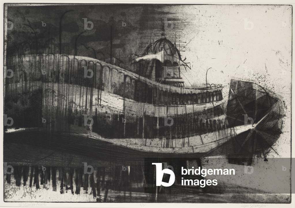 W. J. Quinlan Ashore (intaglio)