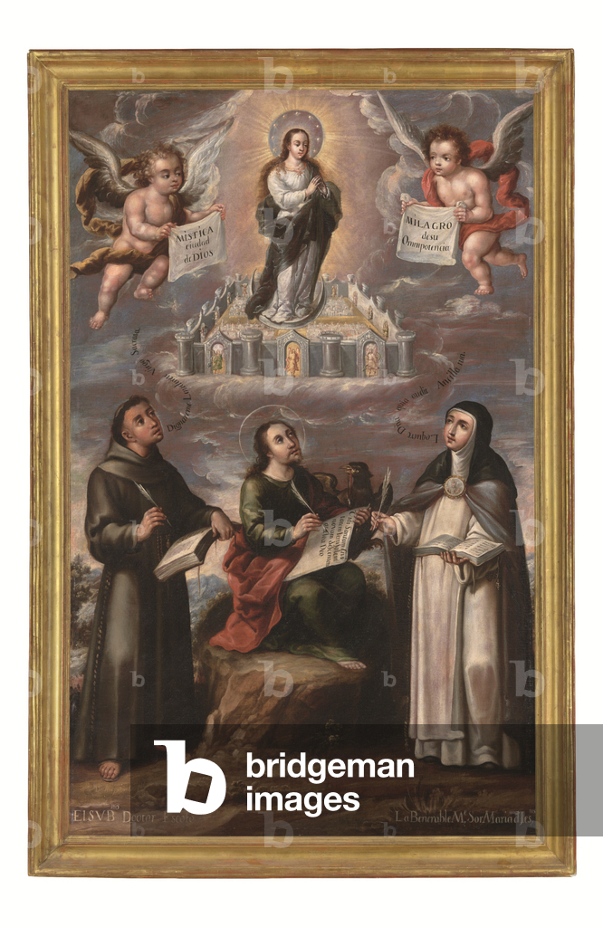 Immagine di Dipinto "La Città Mistica di Dio" 1700 di Cristobal de Villalpando