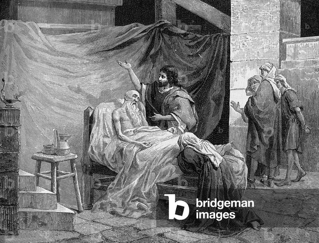 Immagine di Incisione "Religione La Sacra Bibbia. Non si aspetti di essere cattivo per andare a cercare un mal