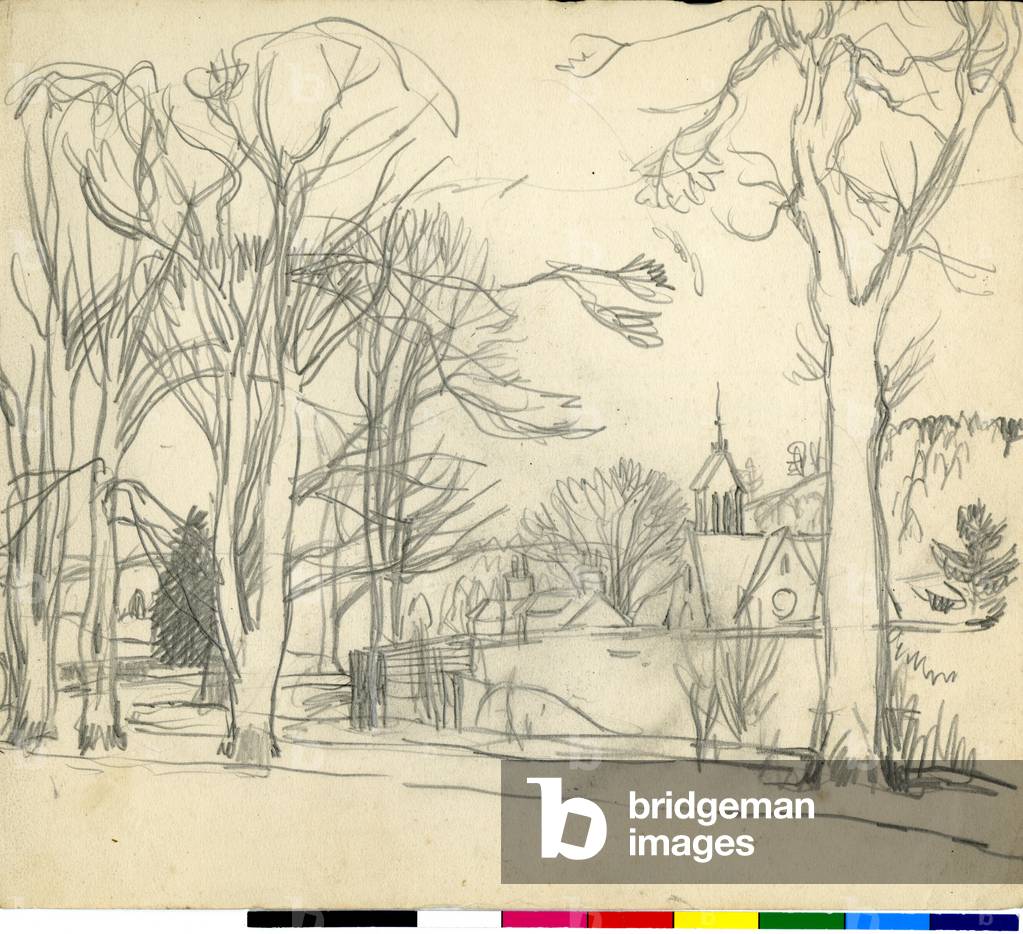 Heriot Mill, um 1920-73 (Bleistift auf Papier)