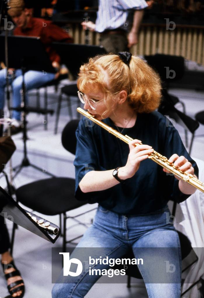 Orchestra di flauto, probabilmente studente della Schleswig Holstein Festival Orchestra