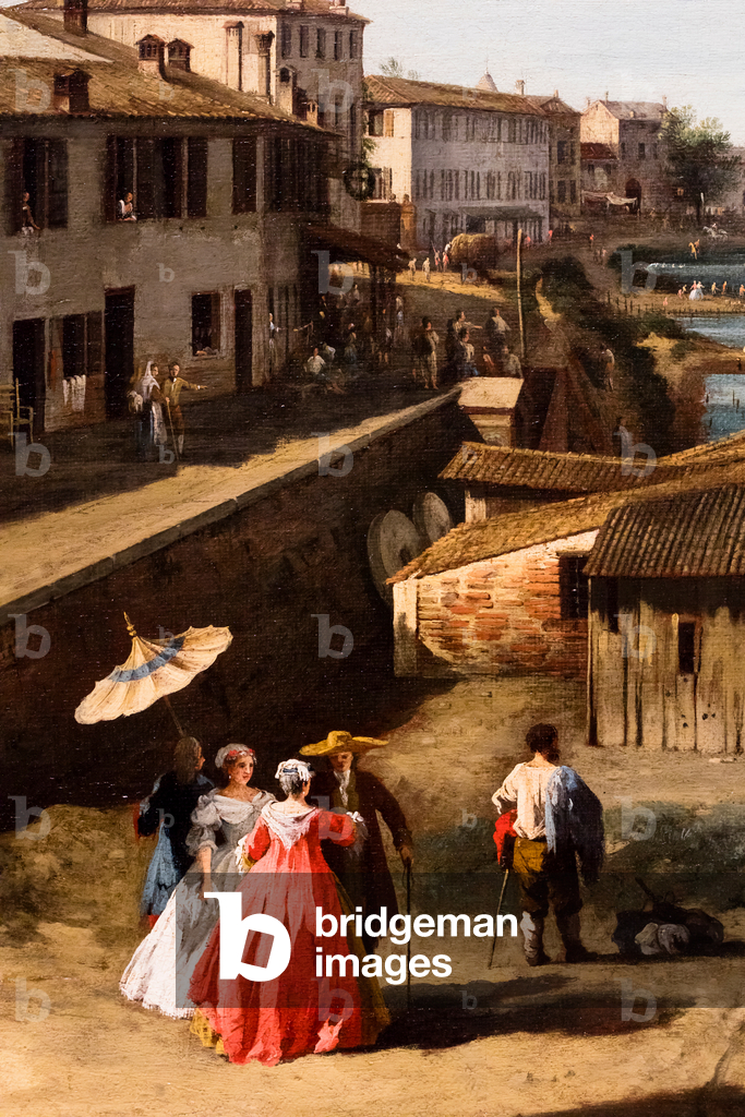 Veduta dei mulini di Dolo sul Brenta, ca. 1732/35 (Olio su tela)