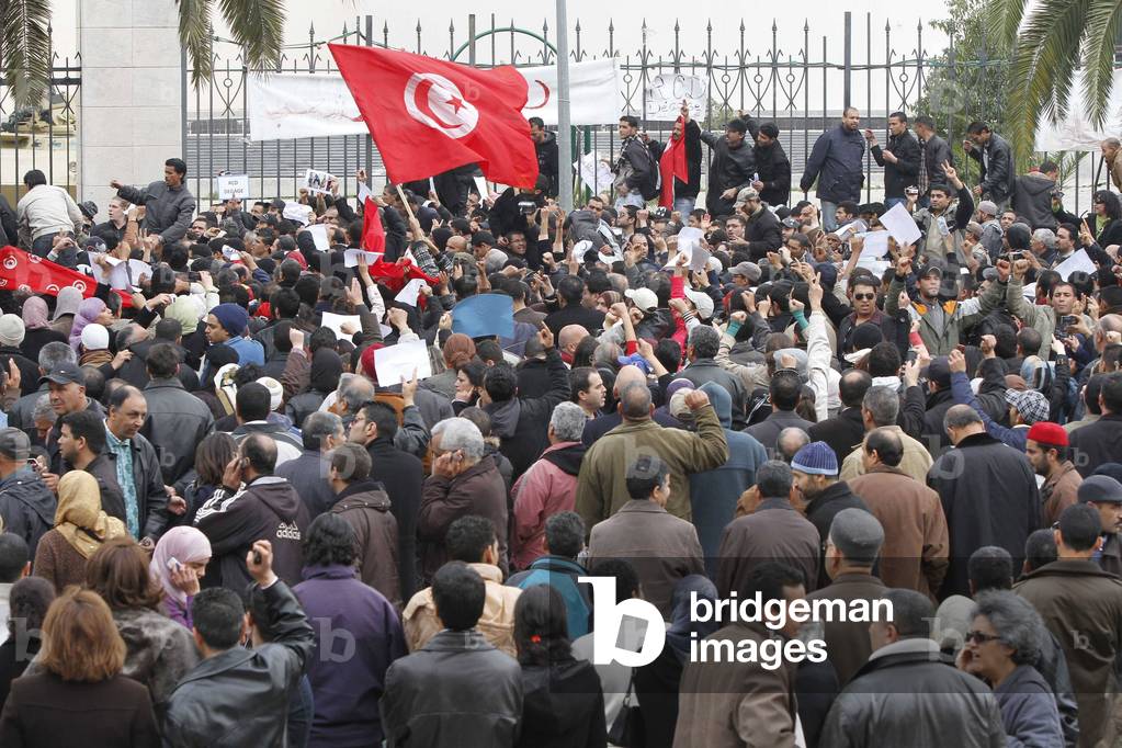 Bild von Fotografie "Kundgebung in Tunis"