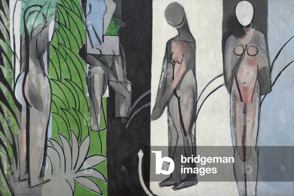 Bathers by a River, March 1909-10, May-November 1913, and early spring 1916-October (?) 1917 (oil on canvas)