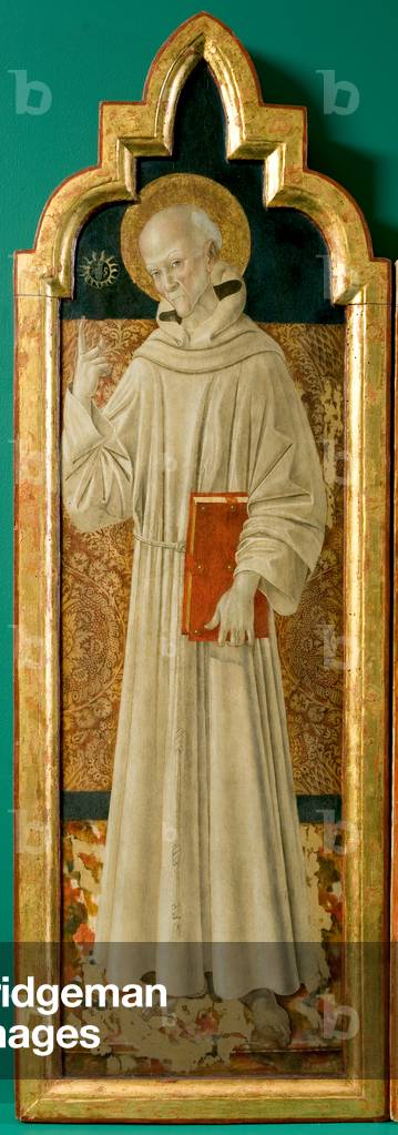 Immagine di Dipinto "San Bernardino da Siena" 1470 di Piermatteo Lauro de' Manfredi da Amelia