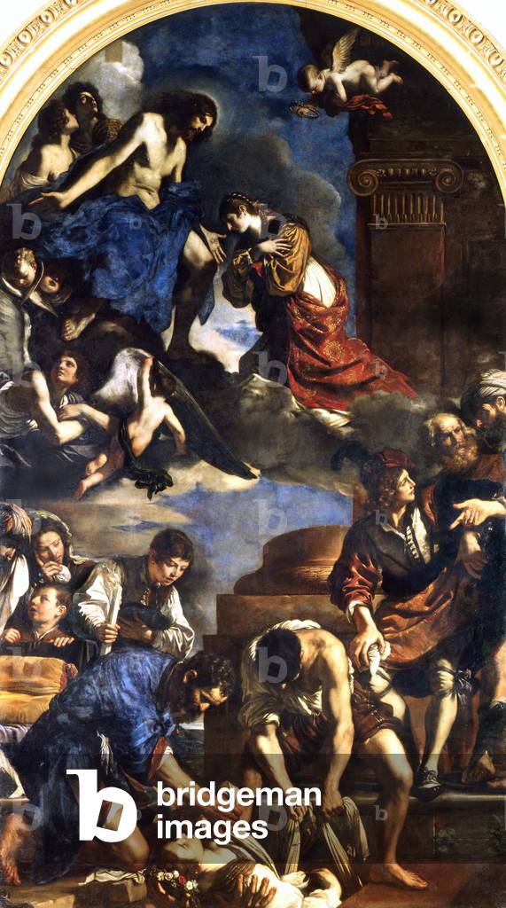 Bild von Gemälde "Der Tod von Saint Petronilla", 1621-22 von Guercino