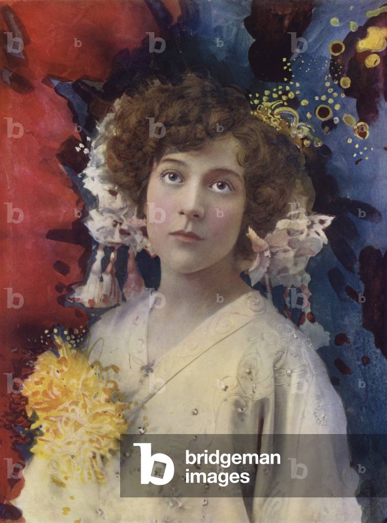 Bild von Fotografie "Miss F Collingbourne in San Toy (Farbfoto)" von English photographer