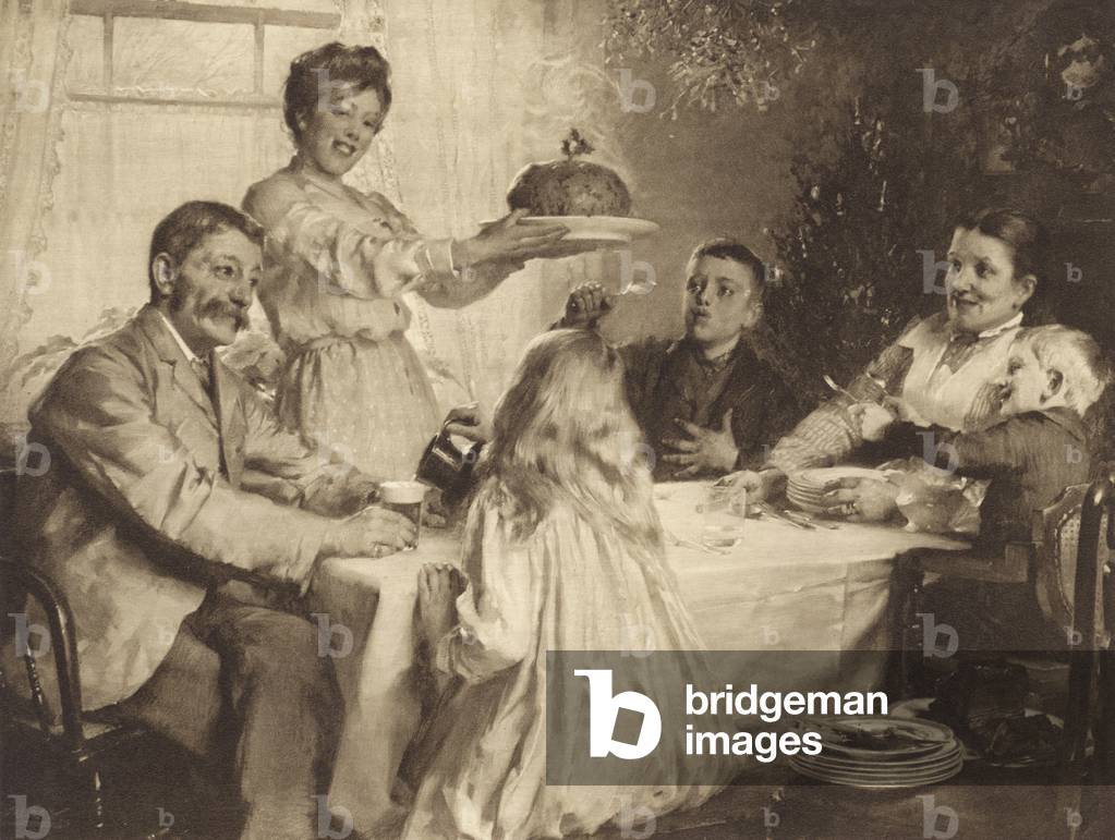 Der Weihnachtspudding (litho)