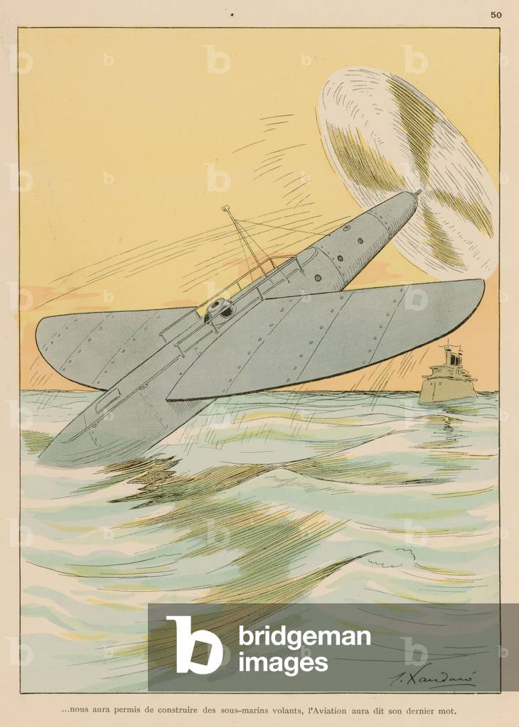 Doit nous avoir permis de fabriquer des sous-marins volants 1901 par Joaquin Xaudaru y Echau