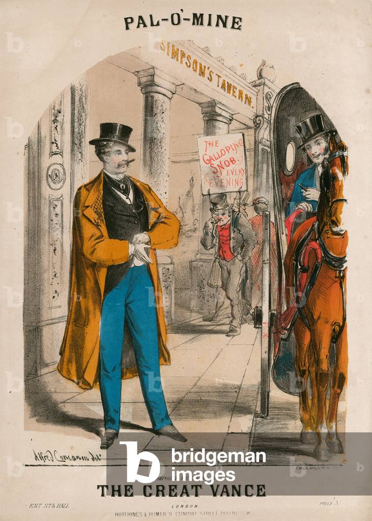 Spartitura musicale per Pal-o'-Mine, composta e cantata da The Great Vance (colore lito)