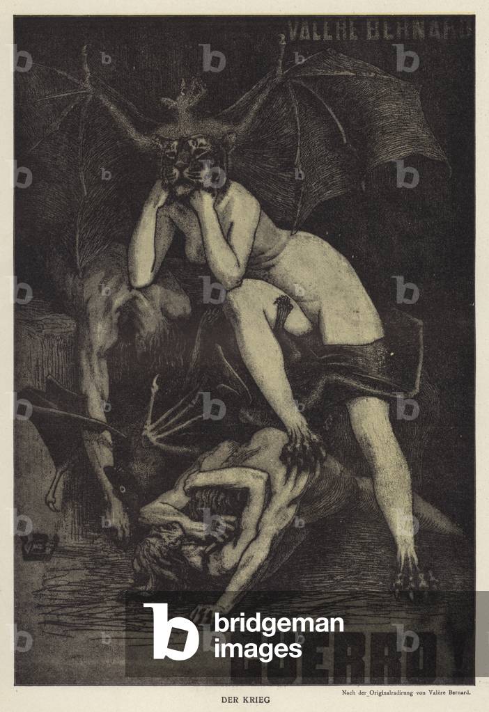 Bild von Druck "Krieg (litho)" von European School