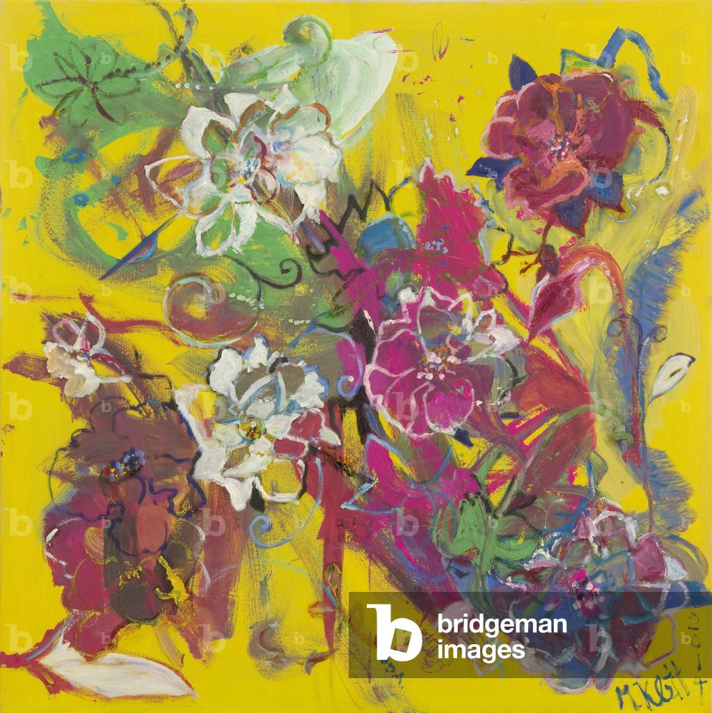 Dipinto con Oda, 2014 (acrilico su tela)