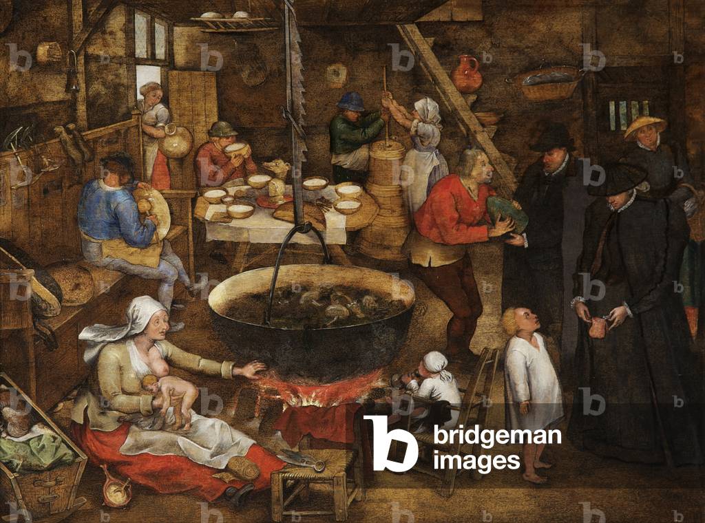 Visita ad una fattoria, 1620-30 (olio su tavola)