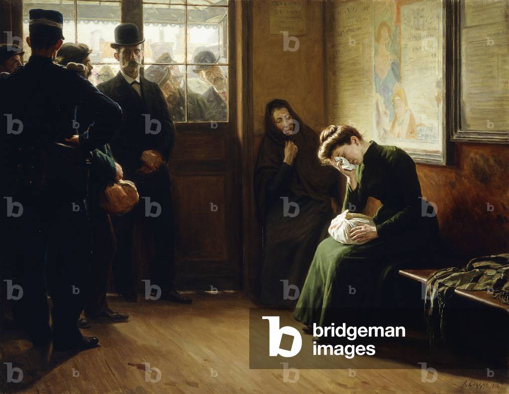 Partenza di prigionieri; Partenza de Prisionniers, 1906 (olio su tela)