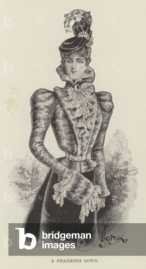Ein bezauberndes Kleid (litho)