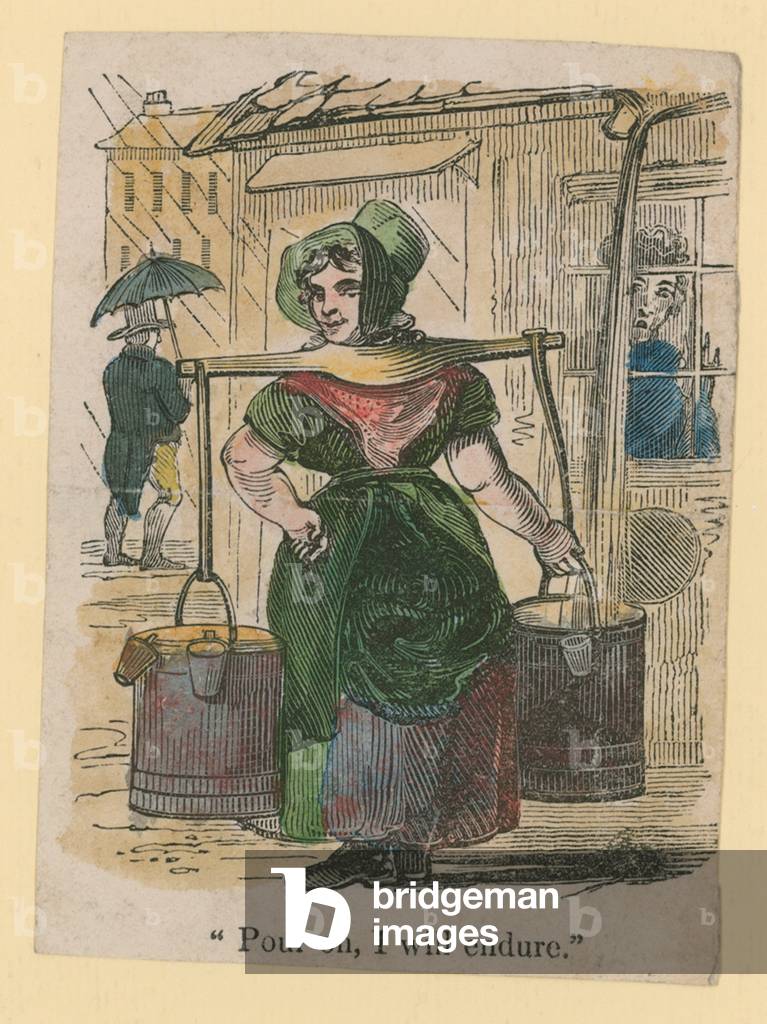 Gießen Sie auf, ich werde ertragen (farbige Gravur)