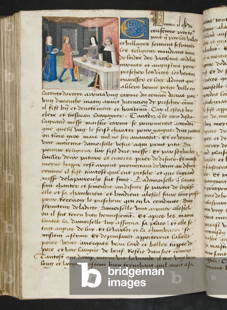 MS Hunter 252 173v Seite von 'Cent Nouvelles Nouvelles, c.1461-62 (vellum)