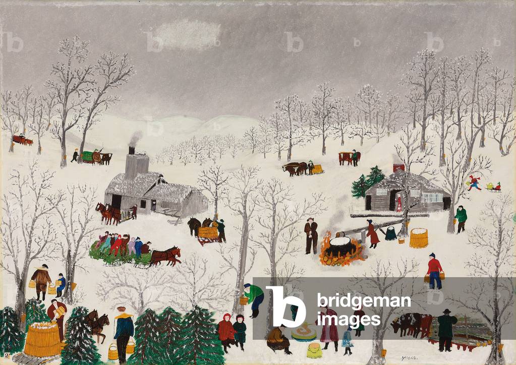 Sugaring Off, 1944 (olio su Masonite)