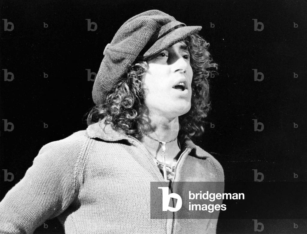 Roger Daltrey, The Who, 1972 (foto in b/n)