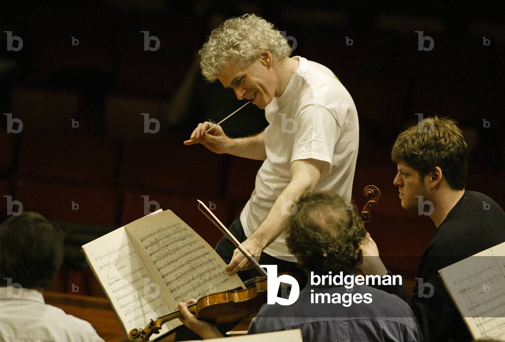 Image of Photography depicting Simon Rattle 2004 by Marcello Mencarini