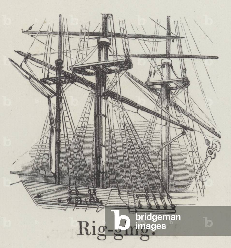 "Rigging (incisione)" di English School